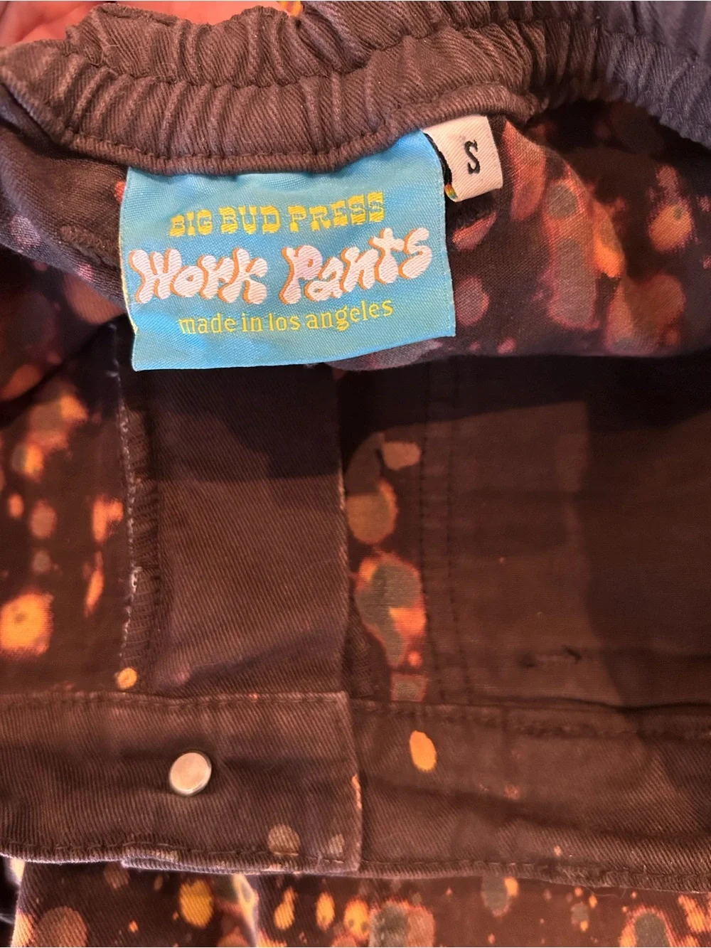 Big Bud Press Limited marble splash espresso work pants - Picture 2 of 9